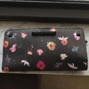 Rebecca Minkoff floral embossed leather wallet